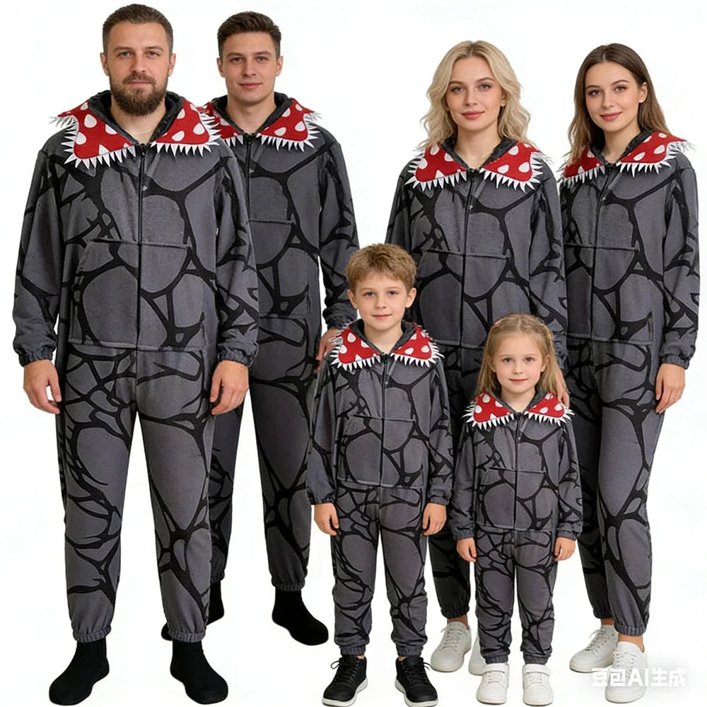 Fall Winter Thicken Cannibal Flower Cosplay Costume Fashionable Comfortable Pajamas for Adults  Movie Merchandise
