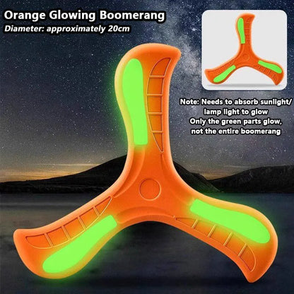 Soft Boomerang – Three-Leaf Night Light Flying Disc