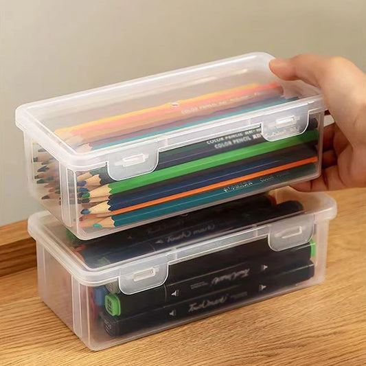 Transparent Pencil Case – Large Capacity School Supply Organizer