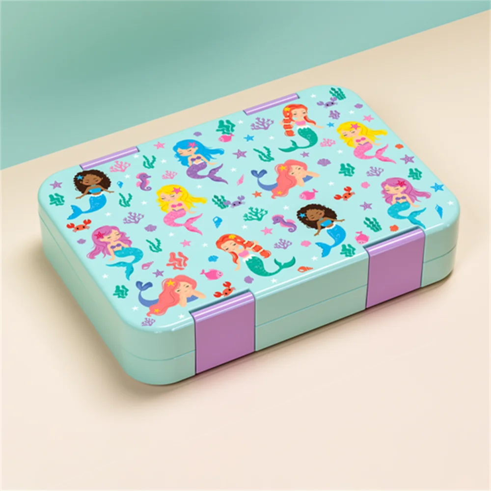Kids Lunch Box, Divided Bento Box, Leakproof Microwave Food Container