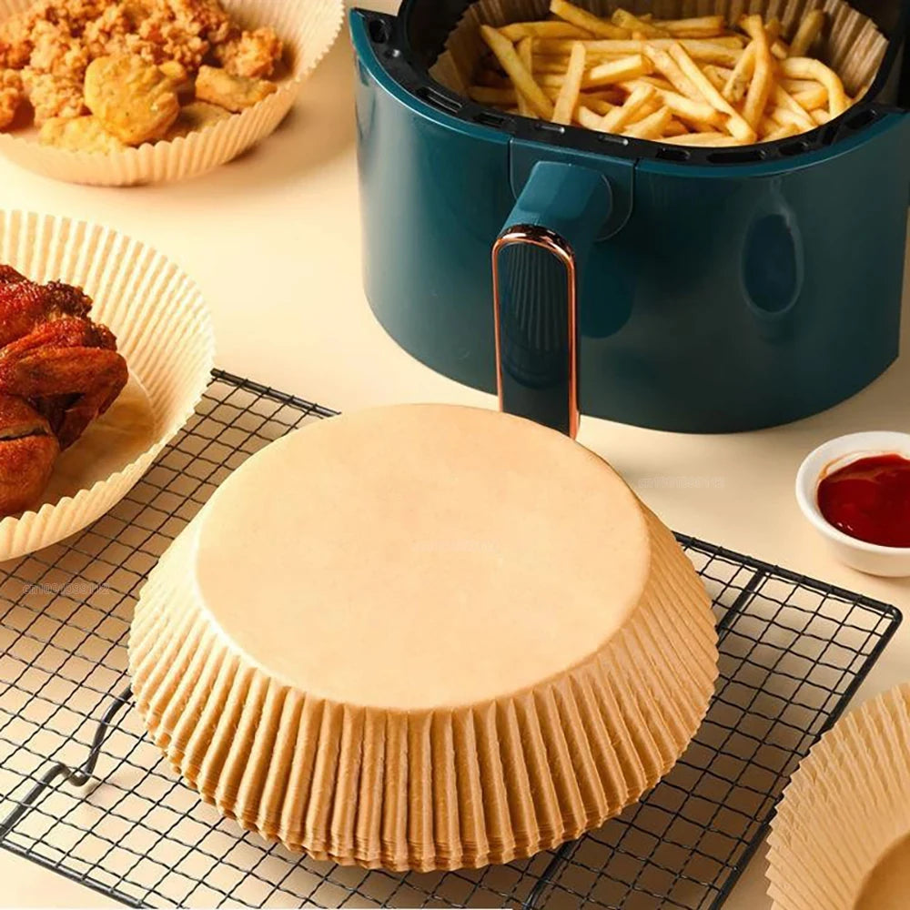 Air Fryer Paper Liners Disposable Round Parchment Baking Sheets