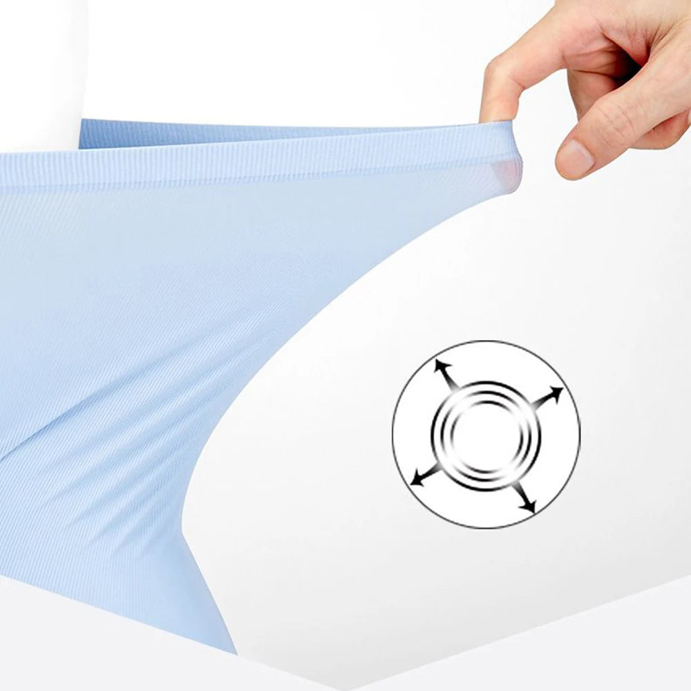 Men’s Boxer Shorts – Seamless Ice Silk Breathable Underwear