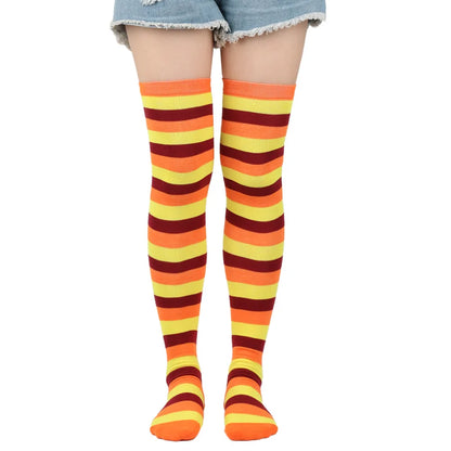 Striped Over the Knee Socks – Long Pinstripe Style
