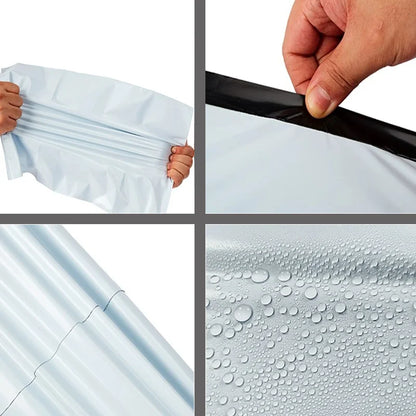 White Poly Mailer Bags – Self-Adhesive Shipping Envelopes 50 Pack