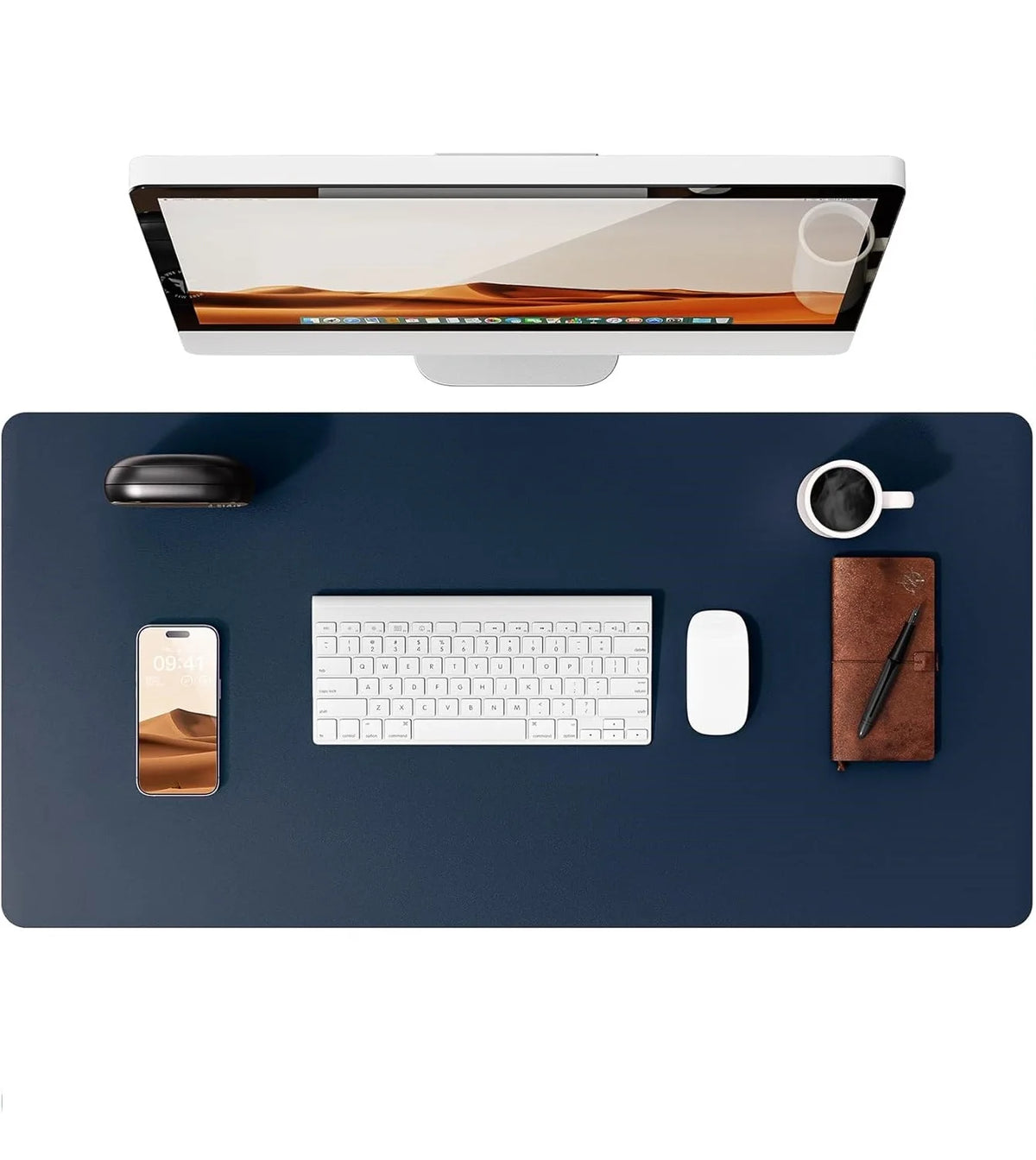 Large Desk Mat – PU Leather Mouse Pad & Desk Protector
