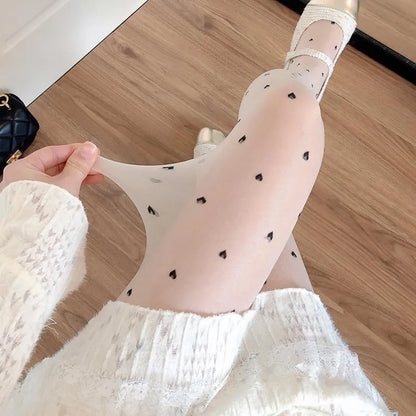 Thigh High Stockings for Women – Lace Black White Socks