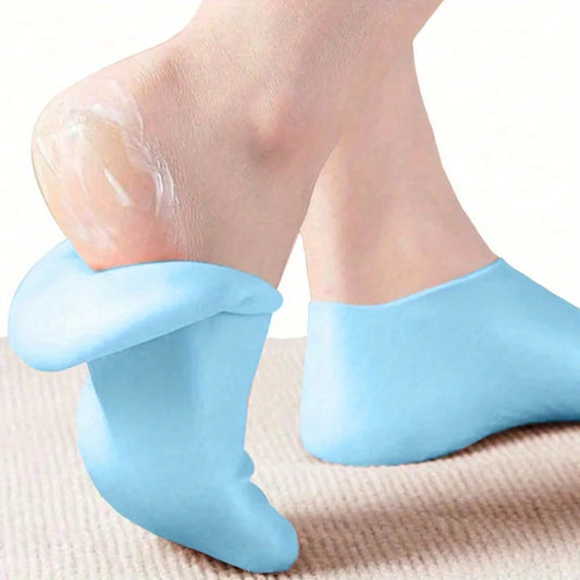 Moisturizing Foot Socks for Dry & Cracked Feet Silicone Heel Care