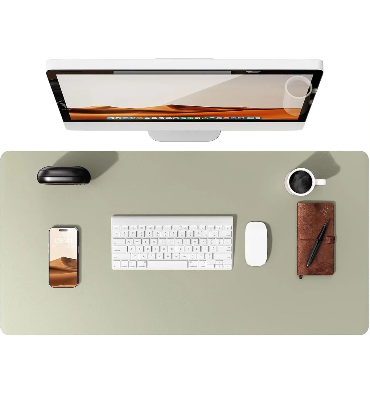 Large Desk Mat – PU Leather Mouse Pad & Desk Protector