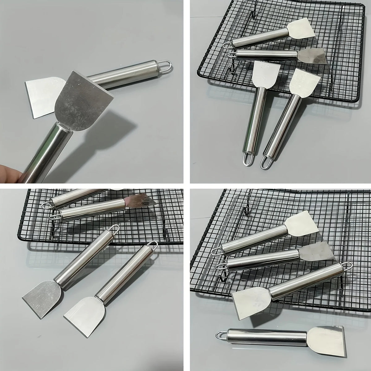 Stainless Steel Cleaning Scraper Metal Glue Remover Kitchen Tool