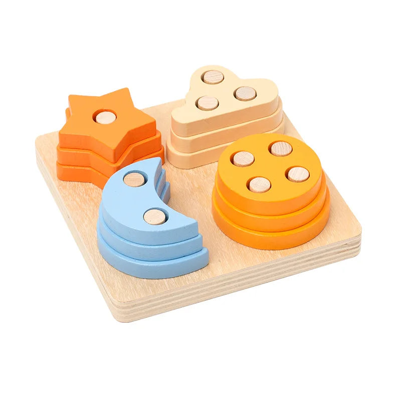 Wooden Shape Matching Toy for Kids