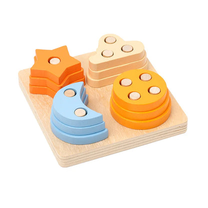 Wooden Shape Matching Toy for Kids