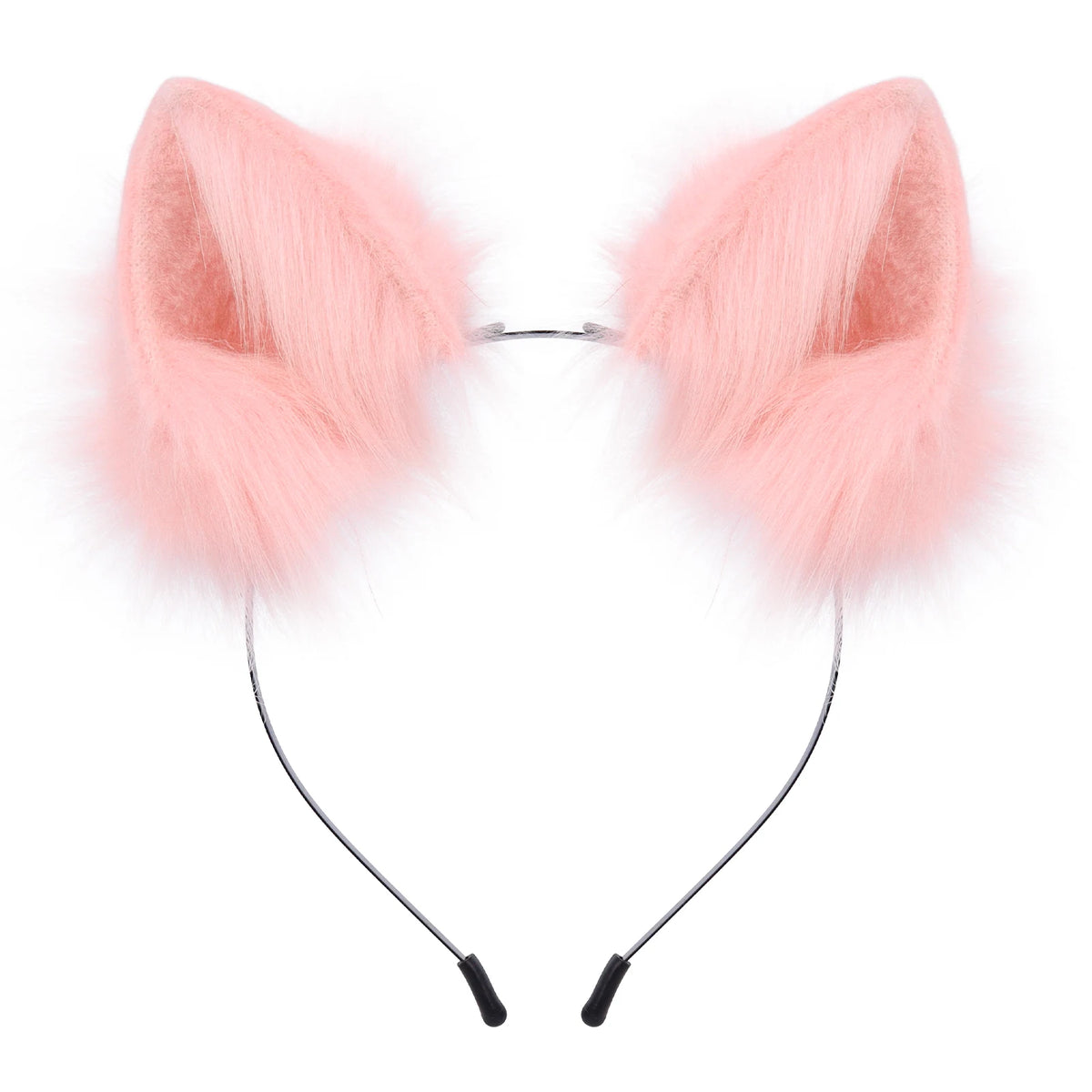 Handmade Faux Fur Animal Ears Headband Furry Cat Fox Ear Hairhoop Headwear Costume Accessory for Cosplay Masquerade