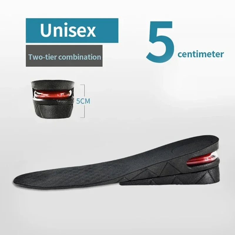 Height Increase Insoles Adjustable 3–9cm Heel Lift Shoe Inserts