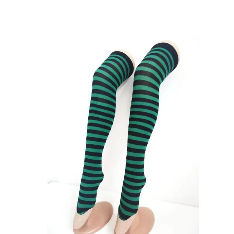 Over the Knee Stockings for Women – Striped Long Socks