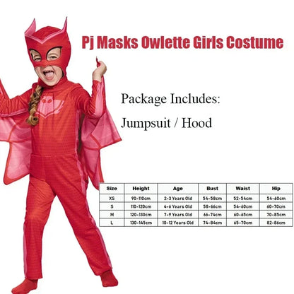 Anime Masks Owlette Catboy Connor Greg Amaya Cosplay Costumes Gekko Sutis Cloak Party Costume For Boys Performance Show