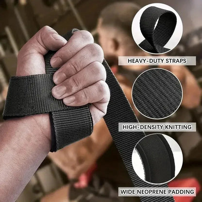 Weightlifting Wrist Straps – Adjustable Non-Slip Lifting Straps