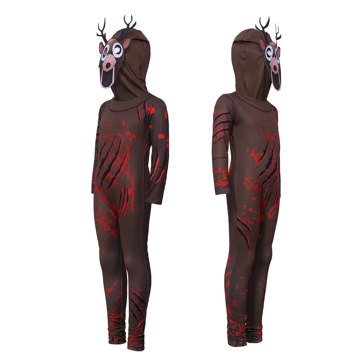 Children Adult Cosplay 99 Nights Forest Deer Owl Clothing 3D Print Cosplay Costume Halloween Carnival Horror Game Dress Up Suit