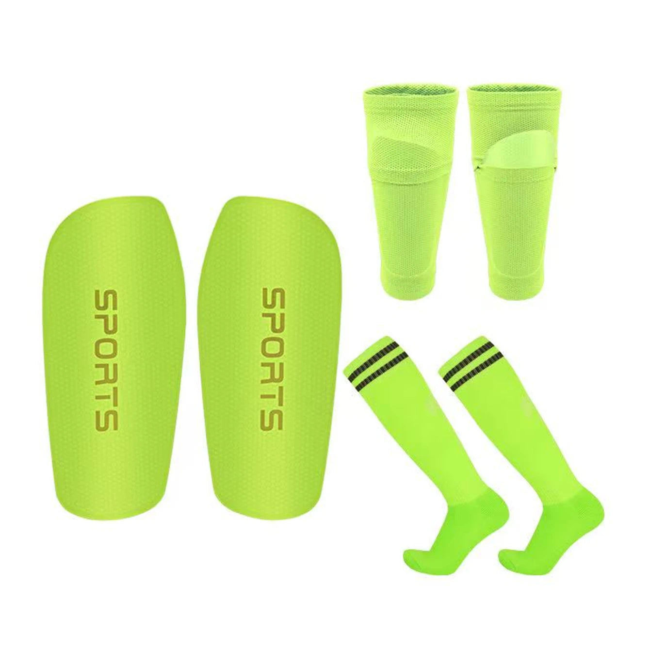 Soccer Shin Guards for Kids & Adults Lightweight Protective Gear