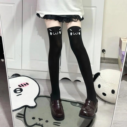 Cartoon Thigh High Socks for Women – 2 Pair Set