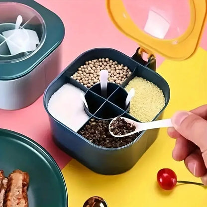 Seasoning Box with Lid & Spoons