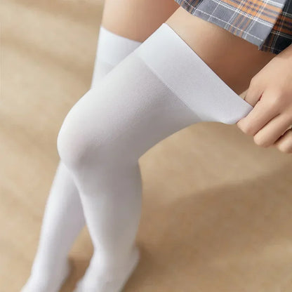Over the Knee Socks – Black & White Long Style