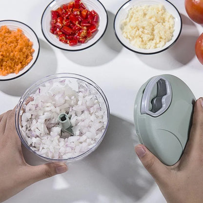 500/900ML Manual Garlic Chopper Garlic Crusher Vegetable Cutter