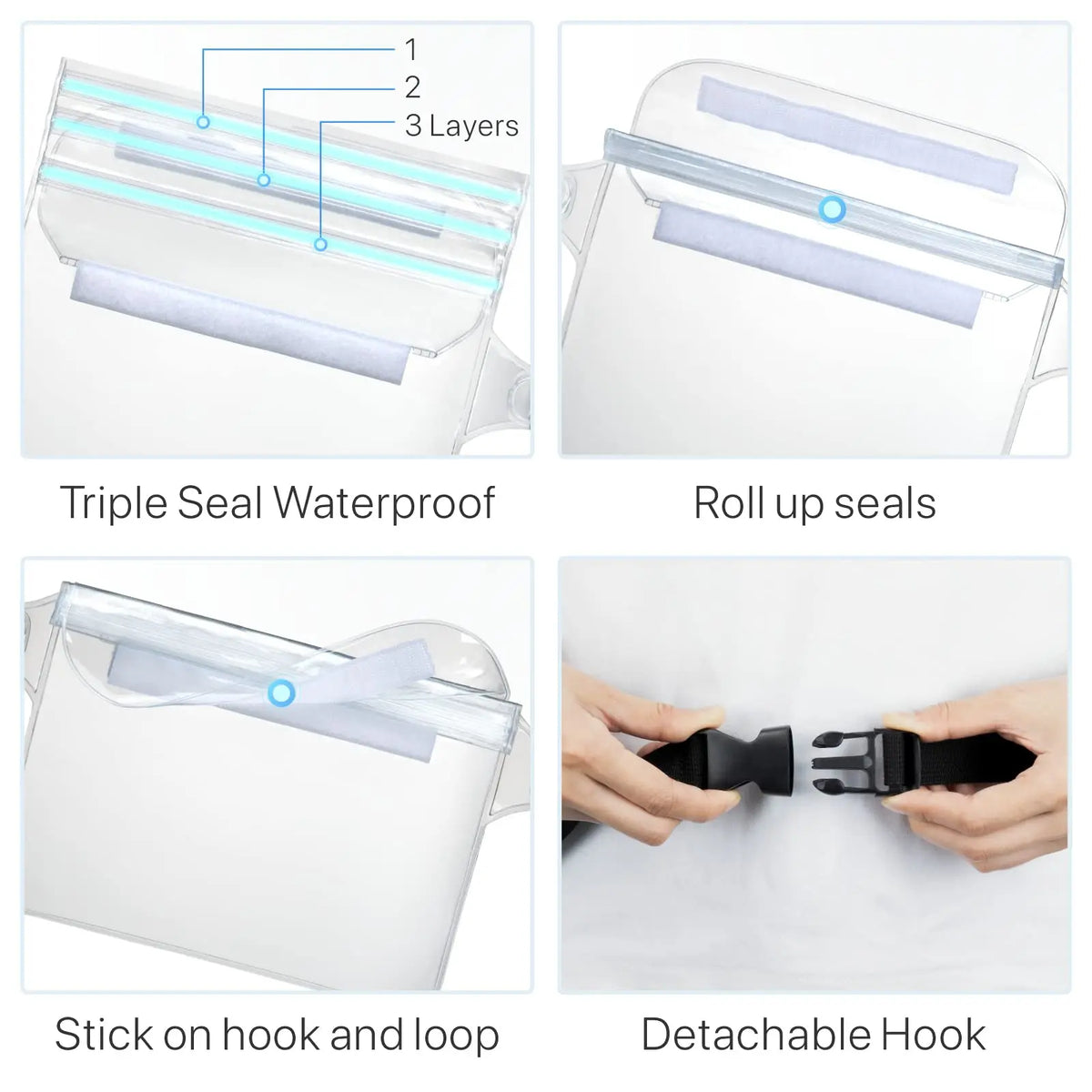 Waterproof Phone Pouch with Adjustable Waist Strap