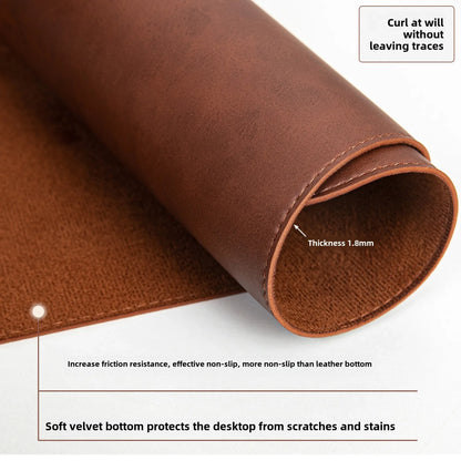 Desk Pad – Waterproof PU Leather Mouse Mat for Keyboard & Laptop