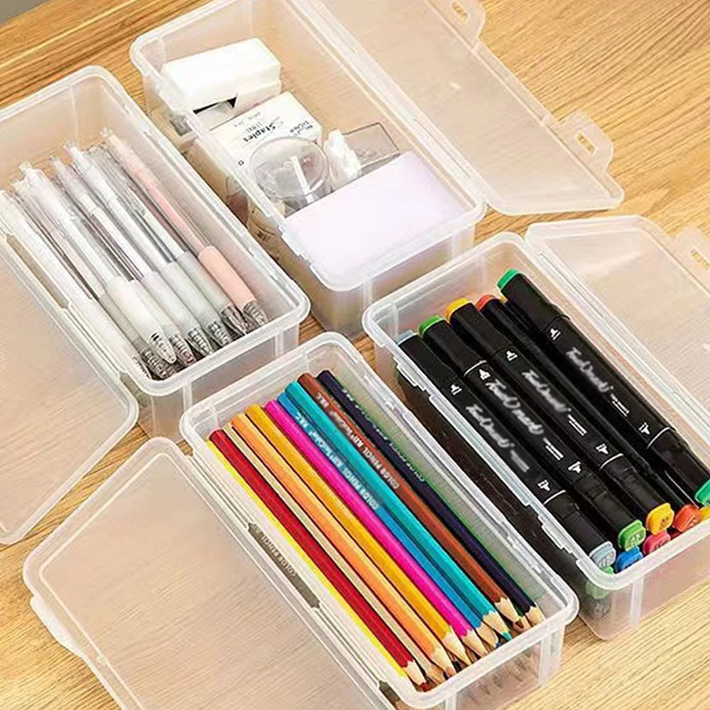 Transparent Pencil Case – Large Capacity School Supply Organizer