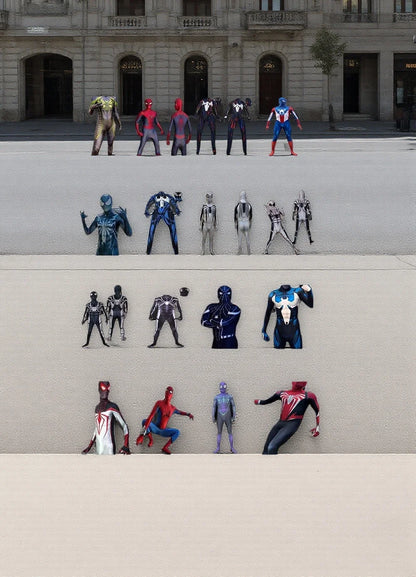 Adult Superhero Cosplay Jumpsuit Zentai Bodysuit Halloween Costume Male Suit -14