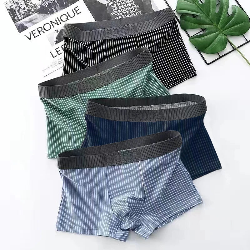 Men’s Cotton Boxer Shorts – Stretch Knit Underwear
