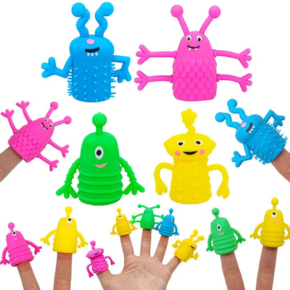 Monster Finger Fidget Toys – Soft Silicone Finger Toppers