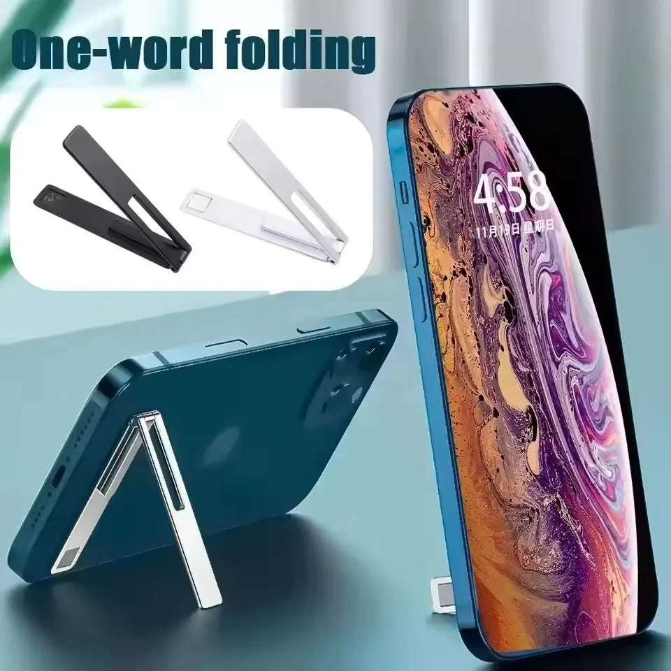 Magnetic Phone Holder Foldable Metal Desktop Stand Universal