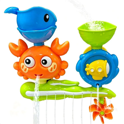 Bath Water Spinner Toy – Suction Cup Water Flow Play Set