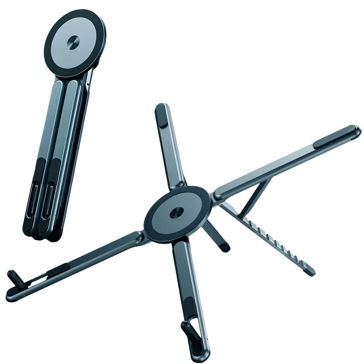 Foldable Magnetic Laptop Stand – Adjustable ABS Desktop Holder