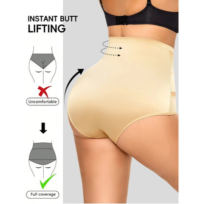 High Waisted Women’s Panties – Breathable Mesh Briefs