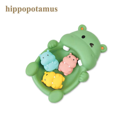 Floating Animal Bath Toy – Basketball Hoop Water Play