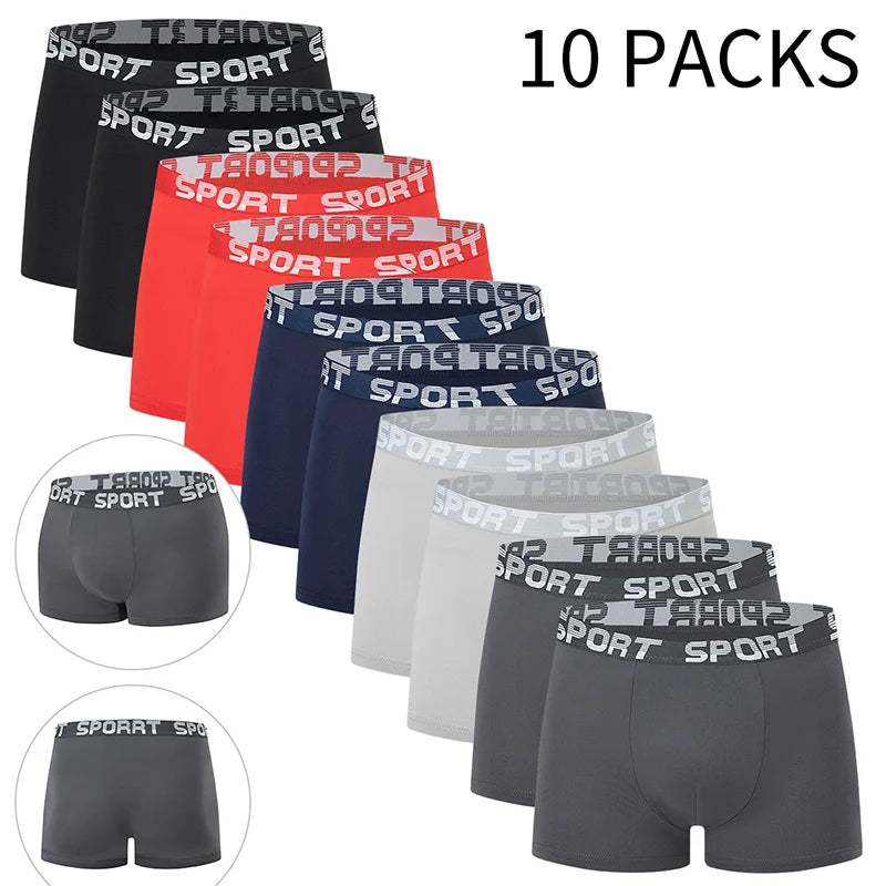 Men’s Boxer Shorts – Comfortable Stretch Elastic Waist Underwear