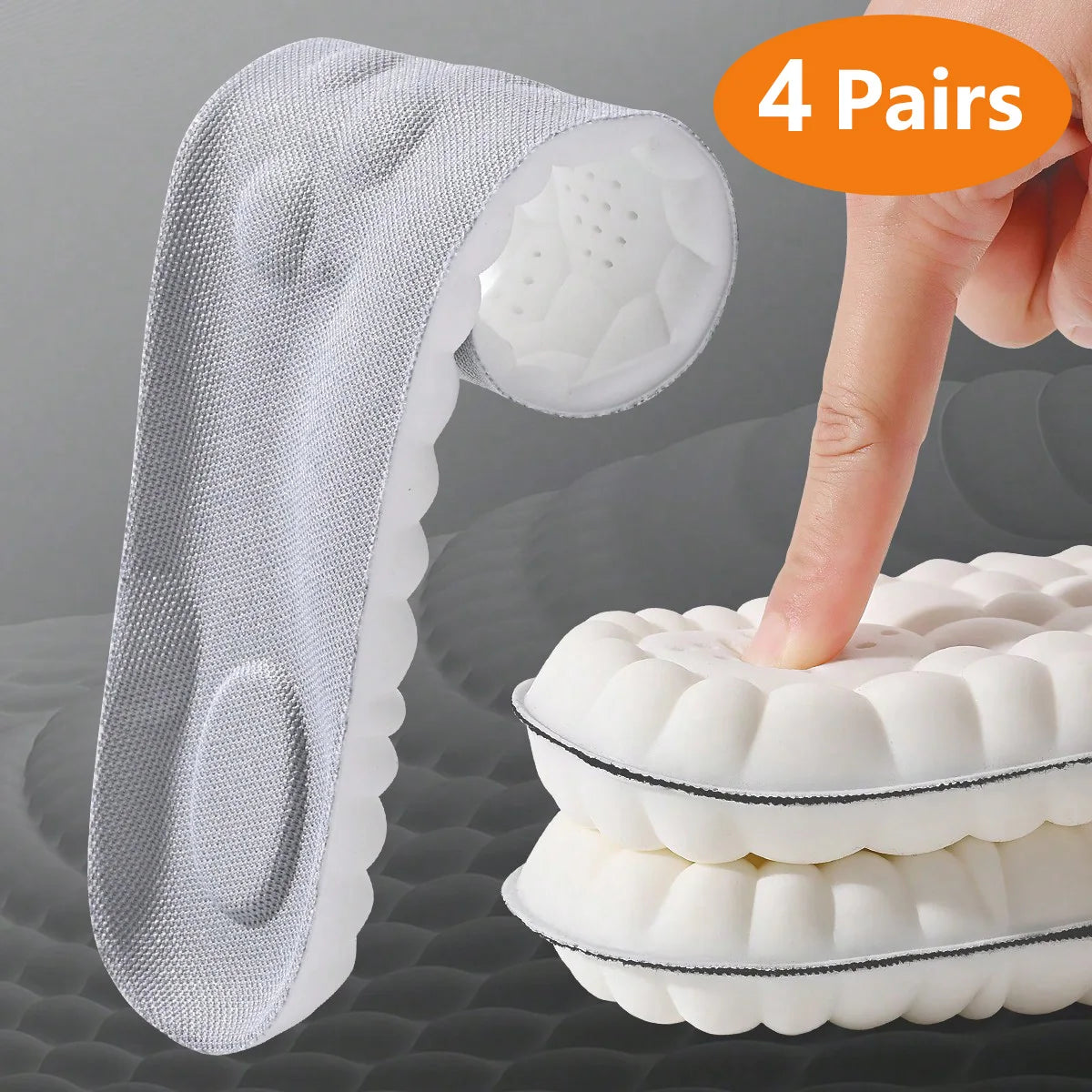 Sports Insoles Latex Cushion Arch Support Shock Absorbing Inserts