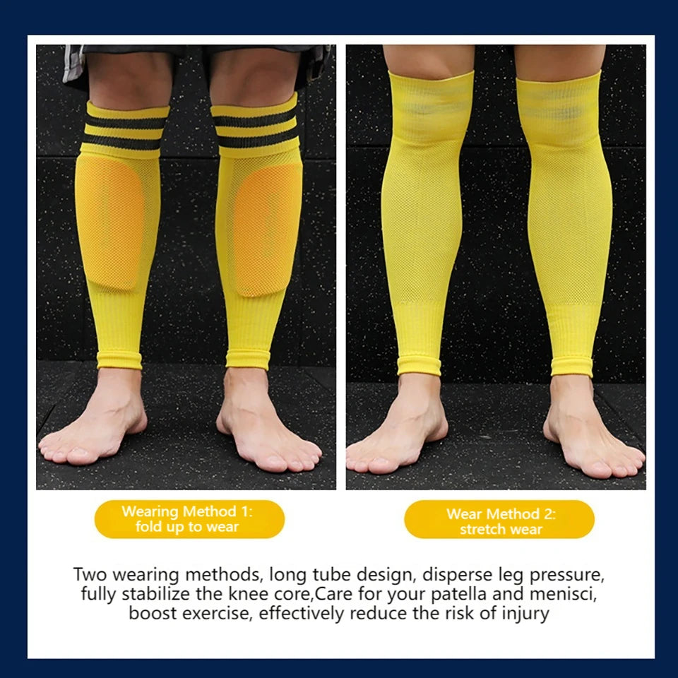 Soccer Leg Warmers Knee Protection Socks for Football Sports