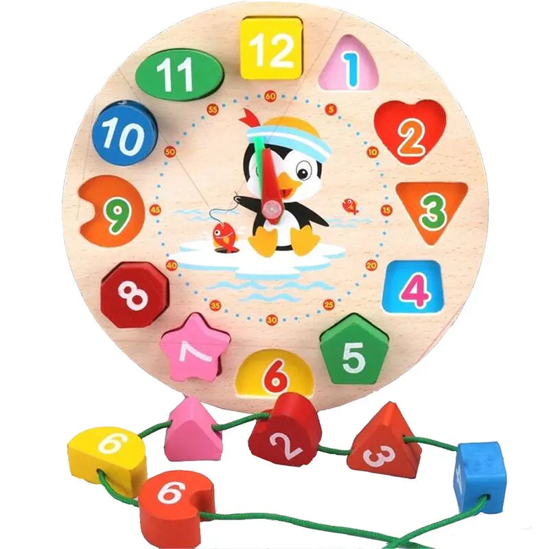 Montessori Wooden Puzzle – Geometry Learning Toy for Kids