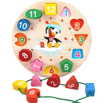 Montessori Wooden Puzzle – Geometry Learning Toy for Kids