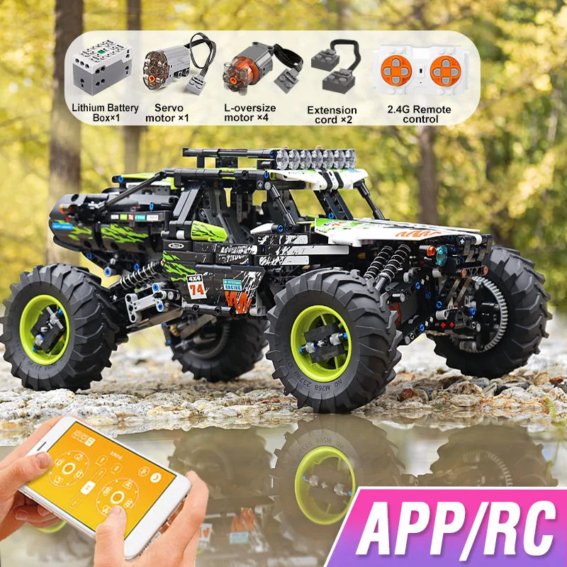 RC Buggy Building Blocks – 4WD Remote Control Car Model