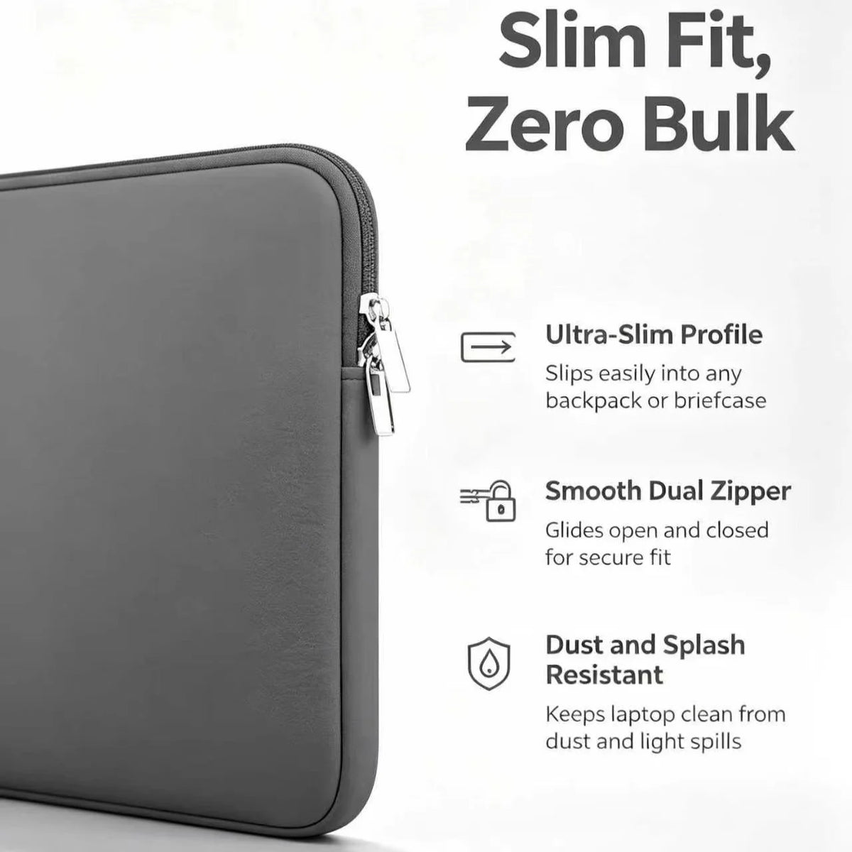 Laptop Sleeve 5mm Sponge Notebook Computer Case