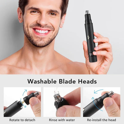 3-in-1 Nose Hair Trimmer for Men, Ear, Beard & Eyebrow Grooming