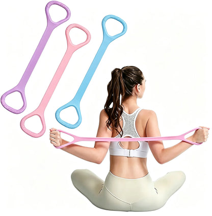 8-Piece Resistance Bands Set for Workout, Yoga & Pilates