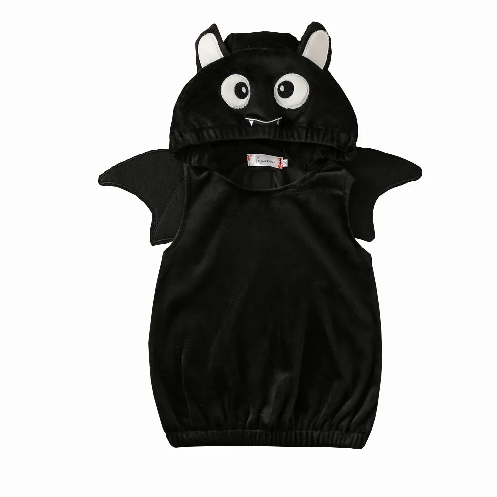 Umorden Unisex Baby Infant Toddler Halloween Black Bat Costume Hoodie Vest 1T 2T 3T