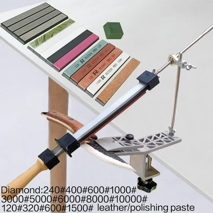 Knife Sharpener Fixed Angle Diamond Sharpening Stone for Kitchen Knives