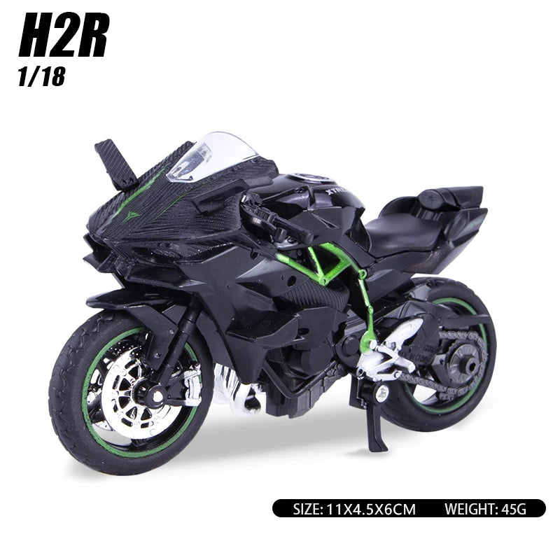 Diecast Motorcycle Model – 1:18 Alloy Racing Bike