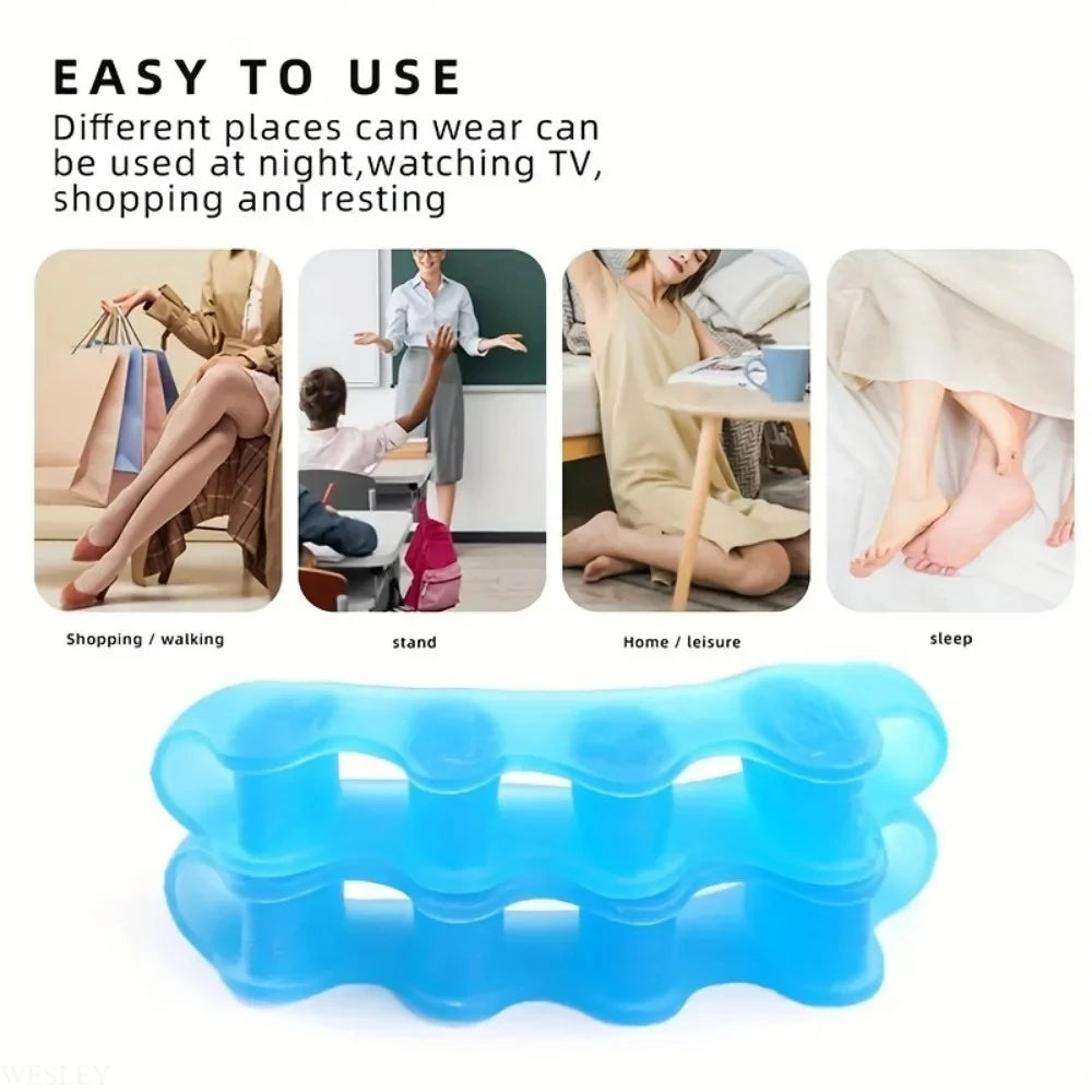 Toe Separators Silicone Reusable Toe Spacers for Feet